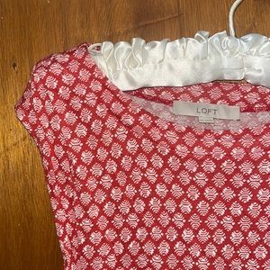 LOFT business casual flattering cotton dress size XS